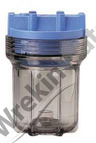 Pentek 5in Housing, CLEAR 2G Slimline Housing, 1/4in Ports without Pressure Release p/n 158133